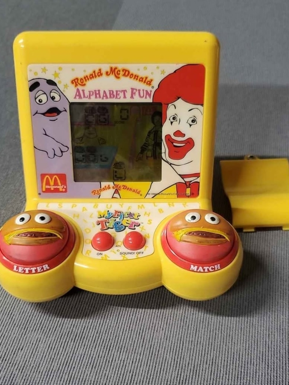 Tiger Electronics My First Tiger Ronald McDonald Alphabet Fun Handheld Game